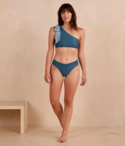 The V-Front Low Rise Bikini Bottom - Bay