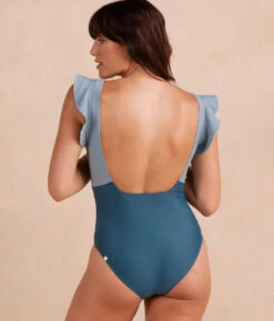 The Ruffle Backflip - Bay & Seaspray -Cheap Sunset Bikini Store TheRuffleBackflip GloomHunter Back Crop