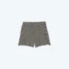 The Softest Ribbed Lounge Shorts - Sea Urchin & Oatmeal Stripe