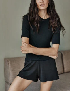 The Softest Ribbed Lounge Shorts - Sea Urchin